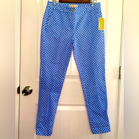 MICHAEL Michael Kors Pants - Michael Kors dress ankle pants, blue & white, size 4